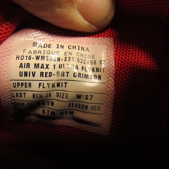 Nike Red and Black Athletic Shoes - Picture 2 of 7